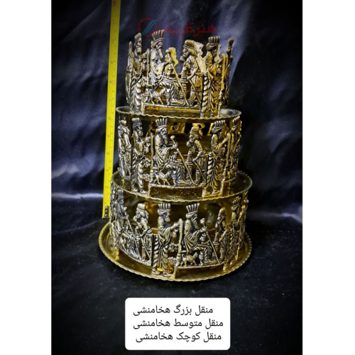 خرید، قیمت و مشخصات منقل هخامنشی برنجی با طراحی زیبا و رنگ ثابت _ هنرظریف