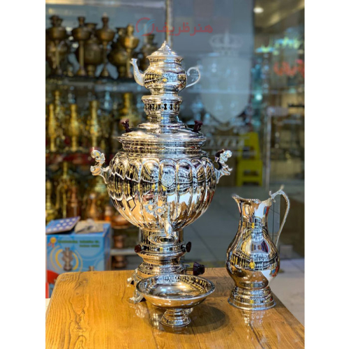 خرید، قیمت و مشخصات سماور گازی 15 لیتر، مدل 2018، بدون سرب، ترموکوبل دار ارزان و باکیفیت _ هنرظریف