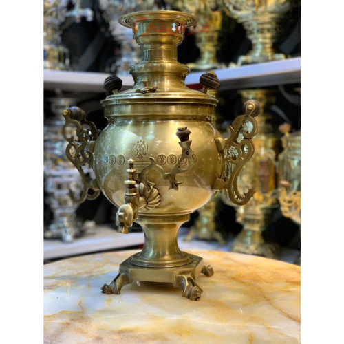 خرید، قیمت و مشخصات سماور زغالی 6 لیتری، مدل رویایی، دسته طوری سفارشیارزان و باکیفیت _ هنرظریف