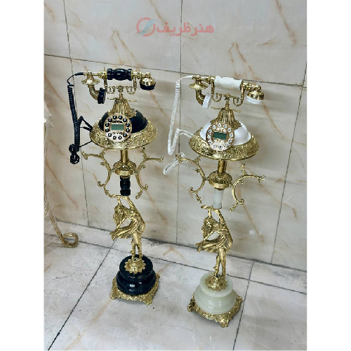 خرید، قیمت و مشخصات تلفن گرد مدل پرنس پایه سنگی، ساده و مدرن_ هنرظریف