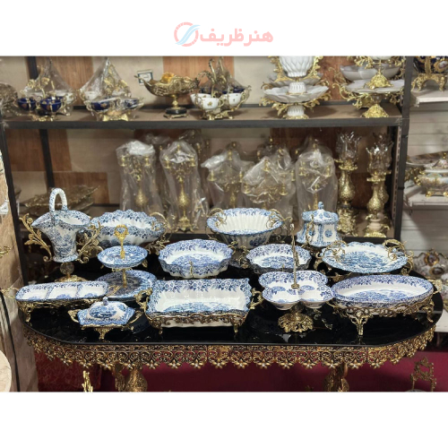 ست پذیرایی چینی و برنزی | کیفیت عالی و قیمت مناسب