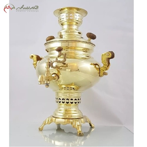 خرید آنلاین، سماور زغالی برنجی 4 لیتری کد 116 مدل عدسی، ورق ضخیم و با کیفیت، دارای ضمانت نامه، زیر قیمت بازار | هنرظریف