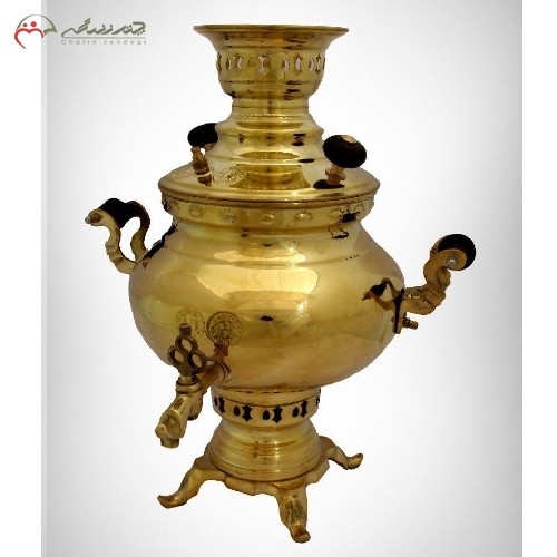 خرید آنلاین، سماور ذغالی برنجی 2 لیتری نادیا، دارای ضمانت نامه و کیفیت فوق العاده، با قیمت مناسب | هنرظریف