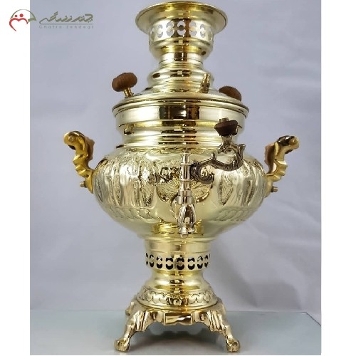 خرید آنلاین، سماور 3 لیتری ذغالی برنجی کد 116 مدل عدسی، ورق ضخیم و کیفیت اعلاء دارای ضمانت یک ساله، با قیمت مناسب | هنرظریف