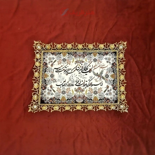 تابلو فرش برنزی کیفیت ساخت درجه یک و عالی _ هنر ظریف