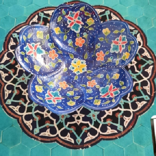 کاسه شکلات خوری مسی میناکاری شده - هنرظریف