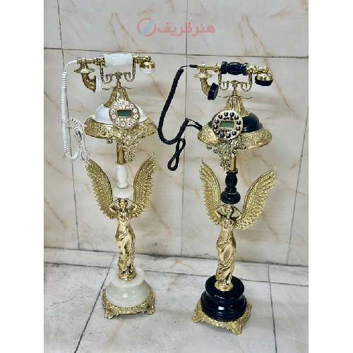 تلفن ایستاده مدل گرد بانو بال بزرگ پایه سنگی