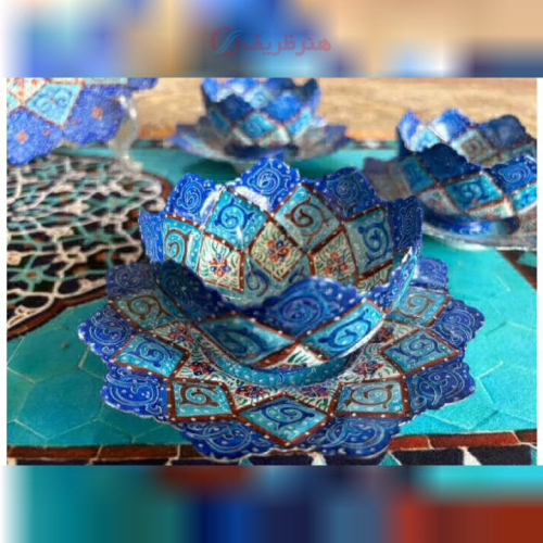 ظروف پذیرایی  و آجیل خوری میناکاری