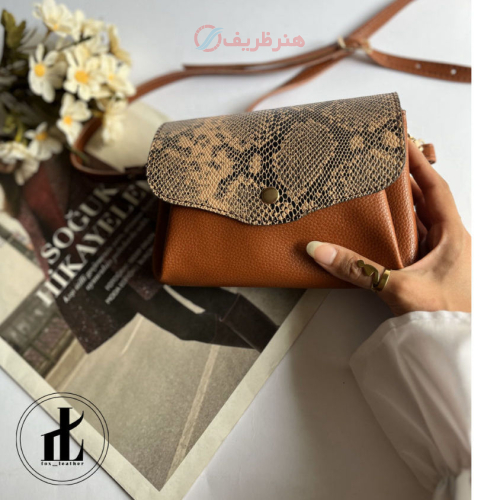 کیف دوشی زنانه چرمی لیدی برند چرم روباه