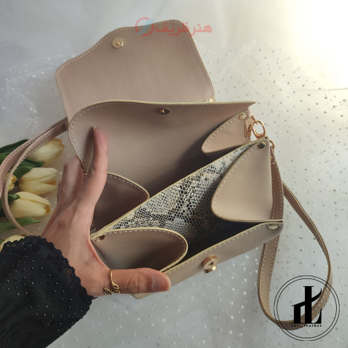 کیف دوشی زنانه چرمی لیدی برند چرم روباه