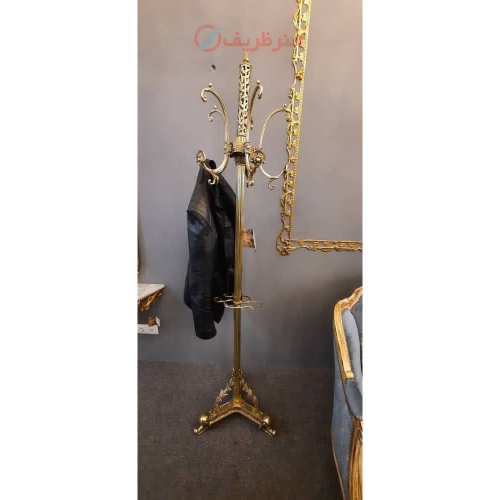 چوب رختی کنار سالنی برنزی اصل_ هنرظریف