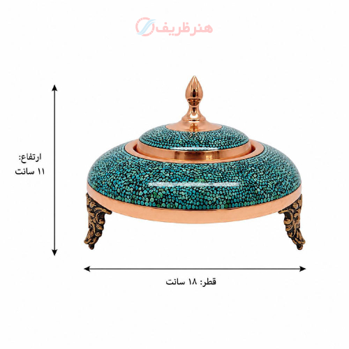 خاویار خوری فیروزه کوبی پرنسا، مدل قندانی