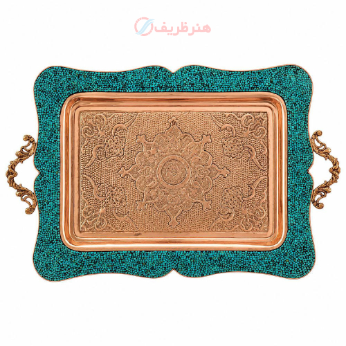 سینی فیروزه کوبی پرنسا، مدل دسته دار _هنرظریف