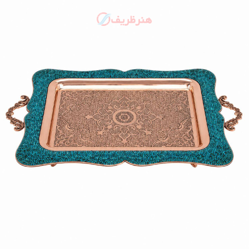 سینی فیروزه کوبی پرنسا، مدل دسته دار