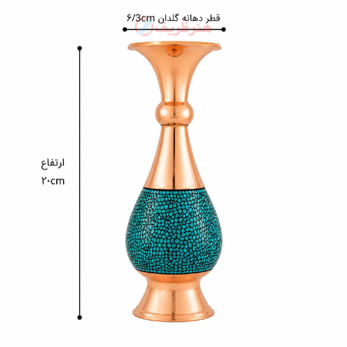 نمای کنار خط‌کش یا متر برای نمایش دقیق ارتفاع گلدان در هر سایز (در صورت وجود اندازه‌های مشخص).