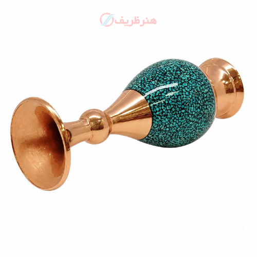 گلدان دکوراتیو فیروزه کوبی پرنسا فیروزه مرغوب نیشابور