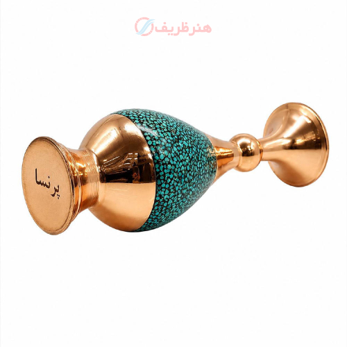 گلدان دکوراتیو فیروزه کوبی پرنسا فیروزه مرغوب نیشابور
