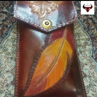 خرید، قیمت و مشخصات کیف موبایل حکاکی شده، با دوخت عالی، دوخته شده با نخ ایتالیایی و با دوام | هنرظریف