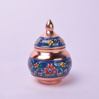 خرید، قیمت و مشخصات قندان 12 مس و پرداز رنگ ثابت و ماندگار و ورق ضخیم مس | هنرظریف