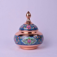 خرید، قیمت و مشخصات قندان 30 مس و پرداز ساخته شده زاز ورق ضخیم با روکش پلی استر | هنرظریف