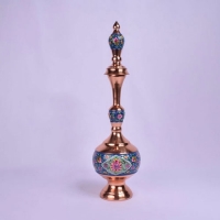 خرید، قیمت و مشخصات تُنگ گیلاسی 44 مس و پرداز، با ورق مس ضخیم و روکش پلی استر درجه 1 | هنرظریف