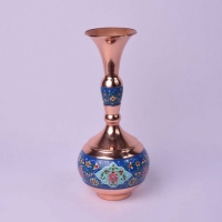 خرید، قیمت و مشخصات گلدان دالبری مس و پرداز، مناسب برای پذیرایی در منزل و محل کار، بسیار با کیفیت | هنرظریف