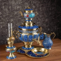 سرویس سماور زغالی برنج و پرداز