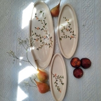 خرید، قیمت و مشخصات دیس سرو سرامیکی برای غذای سرد و گرم (۳ تایی) | هنرظریف