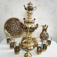 سرویس سماور 3 لیتری توپی دسته توری