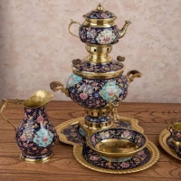 سرویس سماور برنج و پرواز 2.5 لیتری