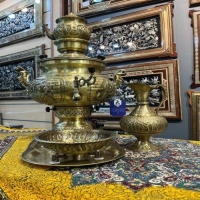 سرویس سماور گازی برنجی 6 لیتری