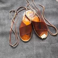 صندل چرمی دست دوز
