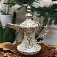 قیمت و خرید دله عربی برنجی لوکس 40 سانتی با روکش کوره ای و رنگ ثابت، زیر قیمت بازار - هنرظریف