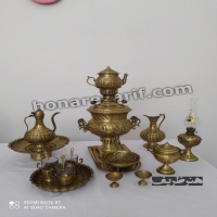 خرید و قیمت سرویس سماور 3.5 لیتری لبه دار دسته توری - هنرظریف