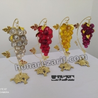 خرید، قیمت و مشخصات انگور کریستالی رومیزی پایه برنجی - هنرظریف