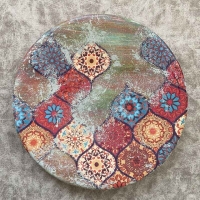 بشقاب دیواری سنتی دست ساز سفالی 20 سانتی (ارزان) تک سایز -  هنرظریف