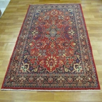 خرید، قیمت و مشخصات فرش دستباف بيجار طرح لچک و ترنج سایز قاليچه کد ۳۹۰۰۷ - هنرظریف