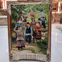 خرید، قیمت و مشخصات فرش دستبافت تبریز طرح عروس شمالی، چله ابریشم، رج 50، بسیار زیبا و مناسب منزل و دکور | هنرظریف