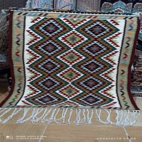 خرید، قیمت و مشخصات گلیم دست بافت دورو جنس نخ اکرولیک محصول استان اردبیل_ هنرظریف