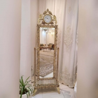 مشخصات،  قیمت و خرید آینه قدی متحرک ساعت دار جنس آلیاژ آلومنیوم آبکاری برنز تولید اصفهان با ضمانت | هنرظریف