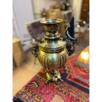 خرید آنلاین، سماور زغالی 4 لیتری توپی پخدار، ورق ضخیم، باکیفیت بالا و درجه یک | هنرظریف