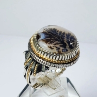 خرید، قیمت و مشخصات انگشتر شجر تک درخت کلکسیونی دارای رکاب فدیوم زیر قیمت بازار کیفیت عالی | هنر ظریف