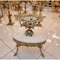 خرید، قیمت ومشخصات آجیل خوری برنز پایه دار، با ضمانت رنگ ثابت، مناسب برای پذیرایی در مجالس شما | هنرظریف