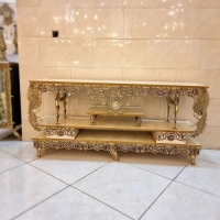 خرید، قیمت و مشخصات میز تلویزیون برنجی طرح خاص مدل گل سرخ بسیار زیبا و خوش رنگ، زیر قیمت بازار، کیفیت عالی - هنرظریف