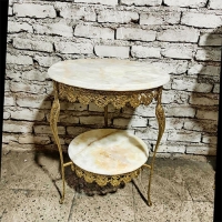 خرید، قیمت و مشخصات میز تلفن پایه سنگی گل رز، با کیفیت بالا و شیک زیر قیمت بازار - هنرظریف