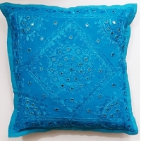 خرید، قیمت و مشخصات کاور کوسن سوزن دوزی واینه کاری مدل چکن دوزی با پارچه نخی  1-9 بسیار خوش رنگ و زیبا - هنرظریف