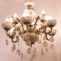 خرید، قیمت و مشخصات لوستر برنز سرامیک سقفی مناسب پذیرایی، شیک و با دوام کیفیت درجه یک و طراحی به روز - هنرظریف