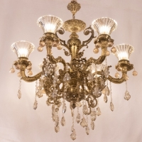 خرید، قیمت و مشخصات لوستر 6 شاخه فوق العاده زیبا و طراحی به روز و چشم گیر - هنرظریف