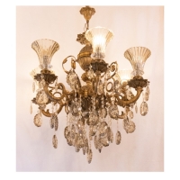 خرید، قیمت و مشخصات لوستر 6 شاخه جنس آلیاژ درجه یک و کیفیت کار بی نظیر - هنرظریف