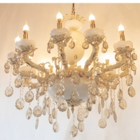 خرید، قیمت و مشخصات لوستر کریستال و سرامیک طراحی مجلسی و کیفیت درجه یک - هنرظریف